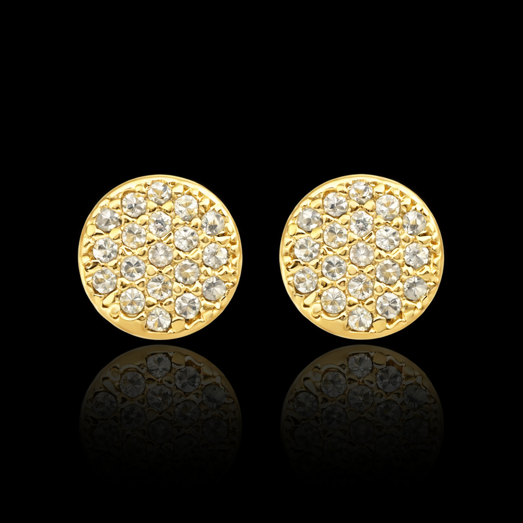 Brinco Redondo Cravejado Ouro