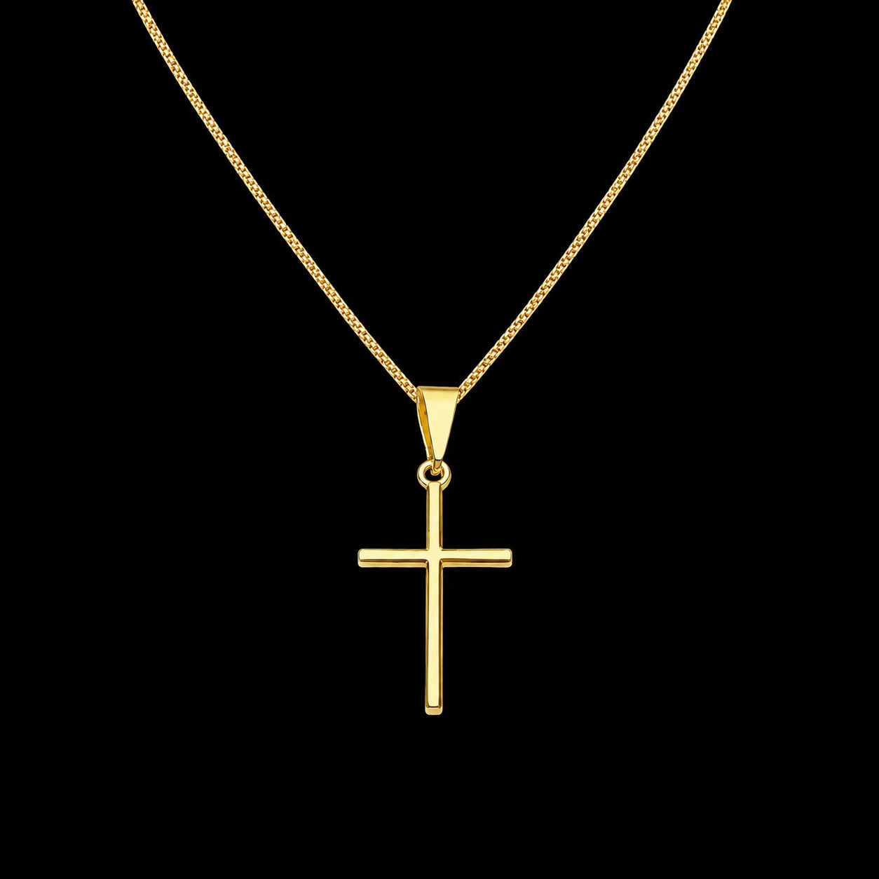 Colar Cruz Lisa Ouro 18K