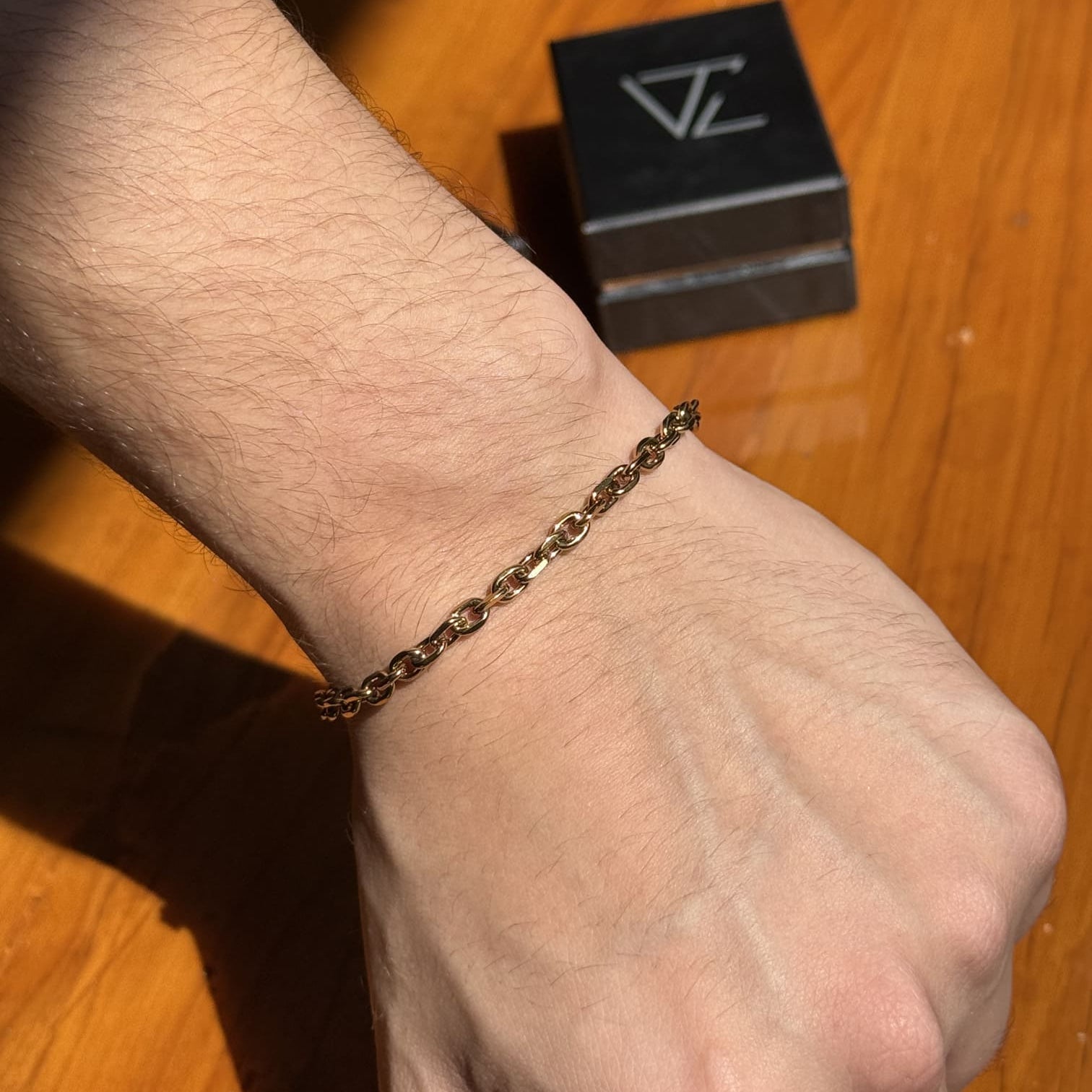 Pulseira Cadeado 3mm Ouro