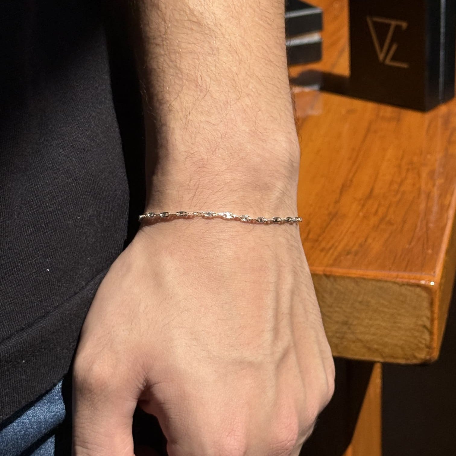 Pulseira Piastrine - Prata 925 - VZ Joalheria