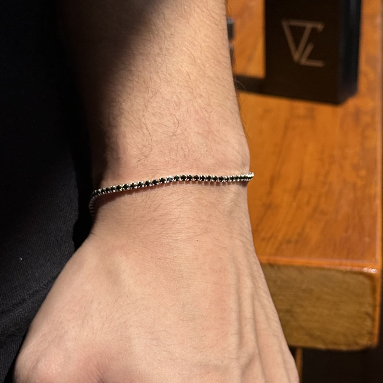 Pulseira Riviera Zircônia Black - Prata 925 - VZ Joalheria