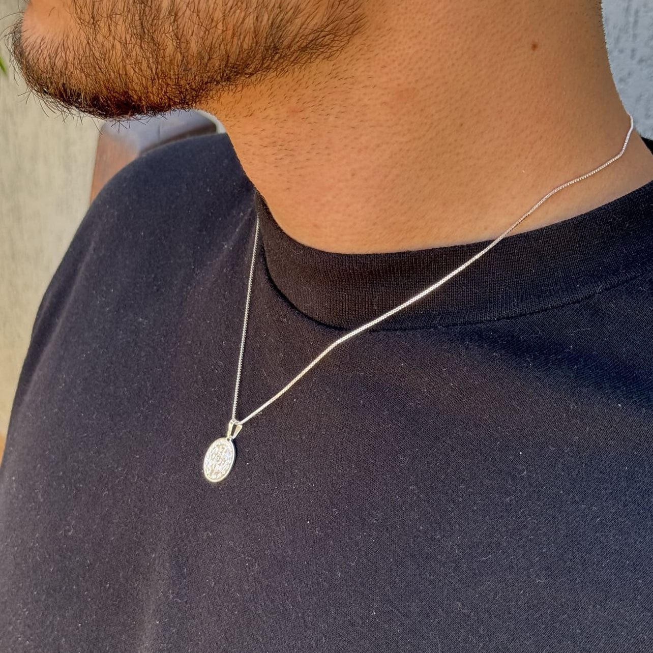 Colar Medalha São Bento - Prata 925 - VZ Joalheria