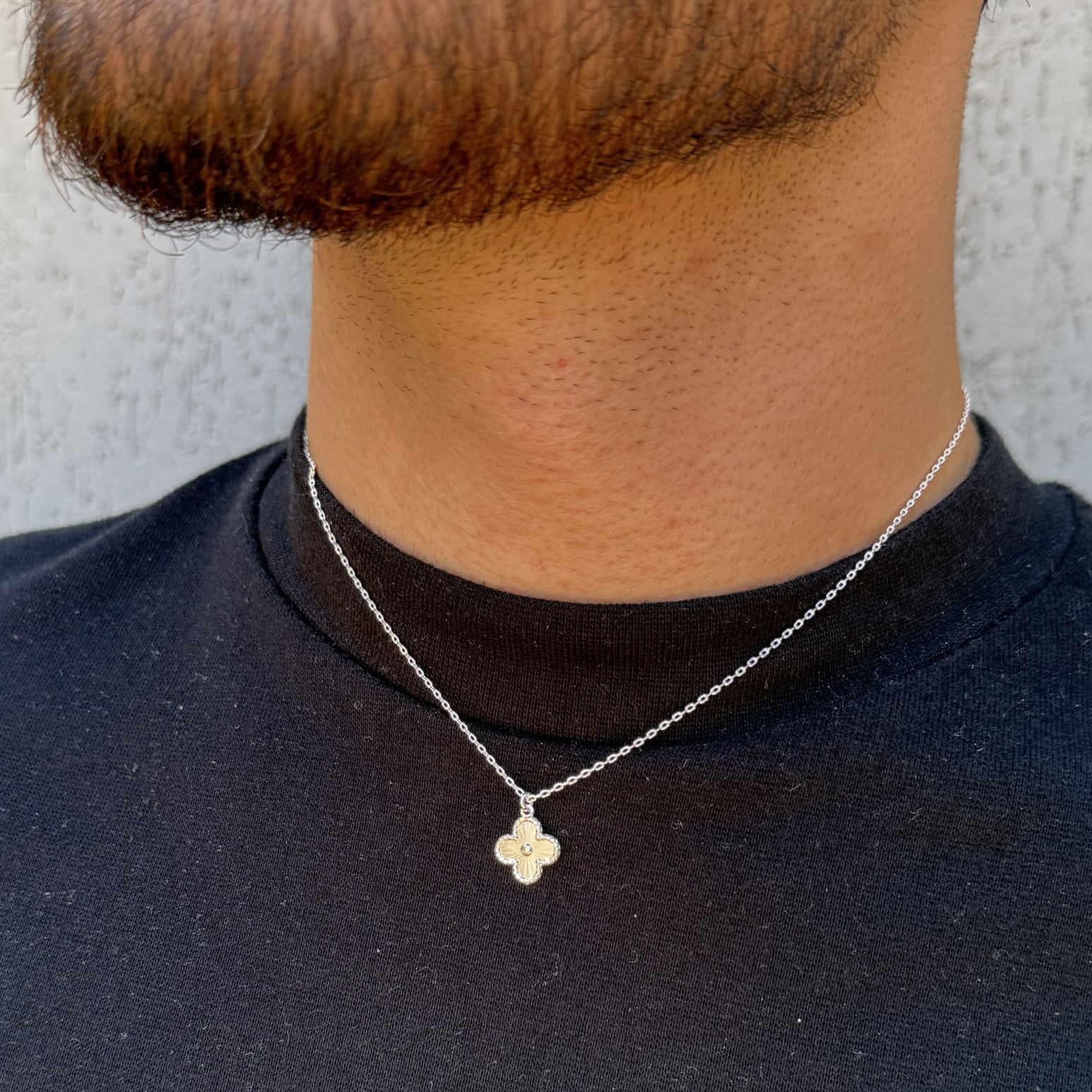 Colar Trevo Raiado - Prata 925 - VZ Joalheria