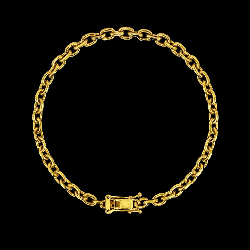Pulseira Cadeado 3mm Ouro