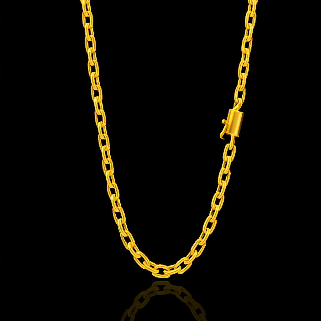 Colar Grumet 4mm Ouro