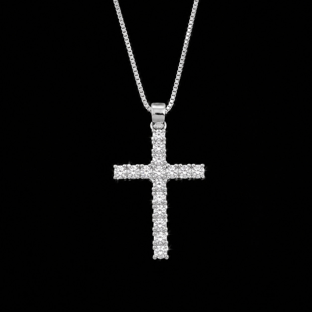 Conjunto Cruz Veneziana - Prata 925