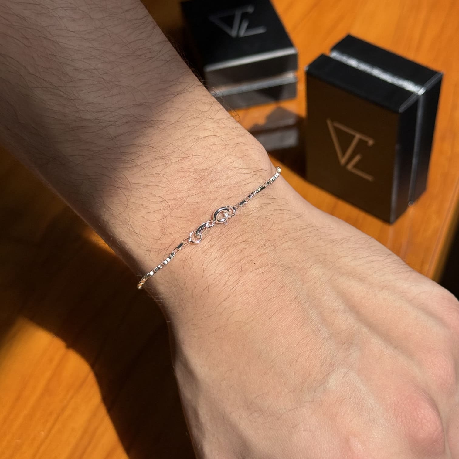 Pulseira Veneziana Tripla - Prata 925