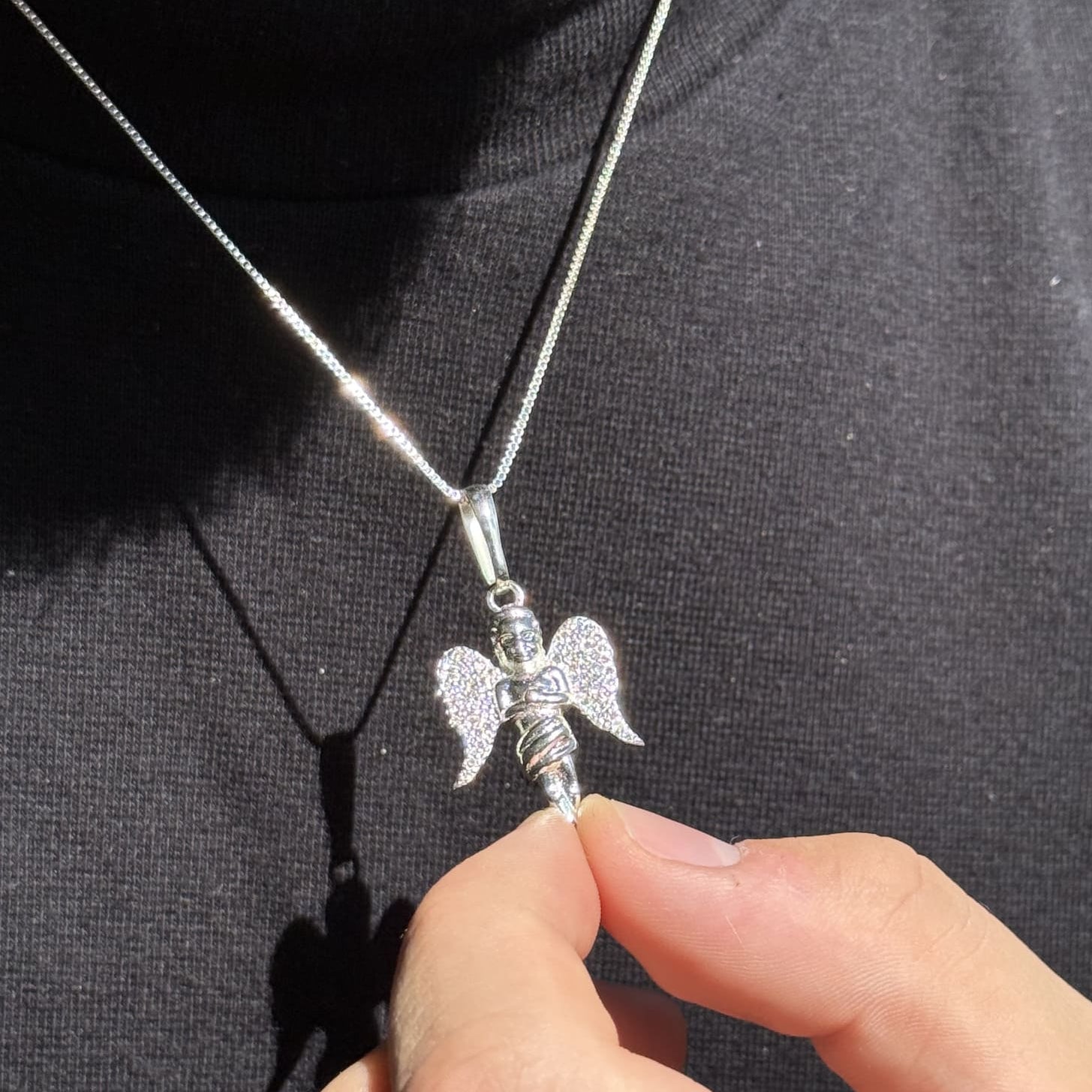 Colar Angel Cravejado - Prata 925