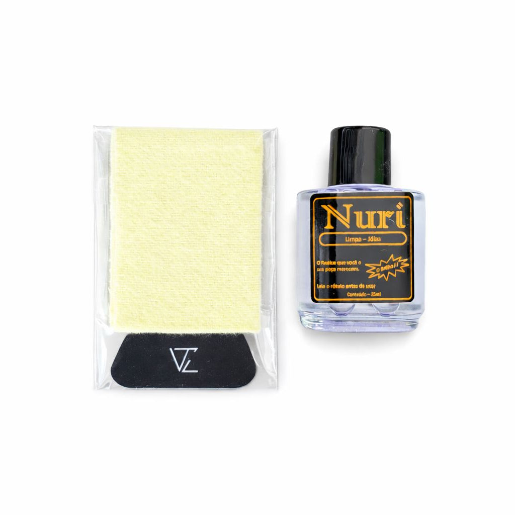 KIT LIMPA JOIA (Flanela mágica + Limpa joia)